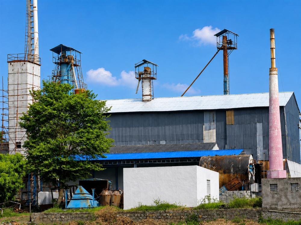 Multi-Tower Industrial Plant